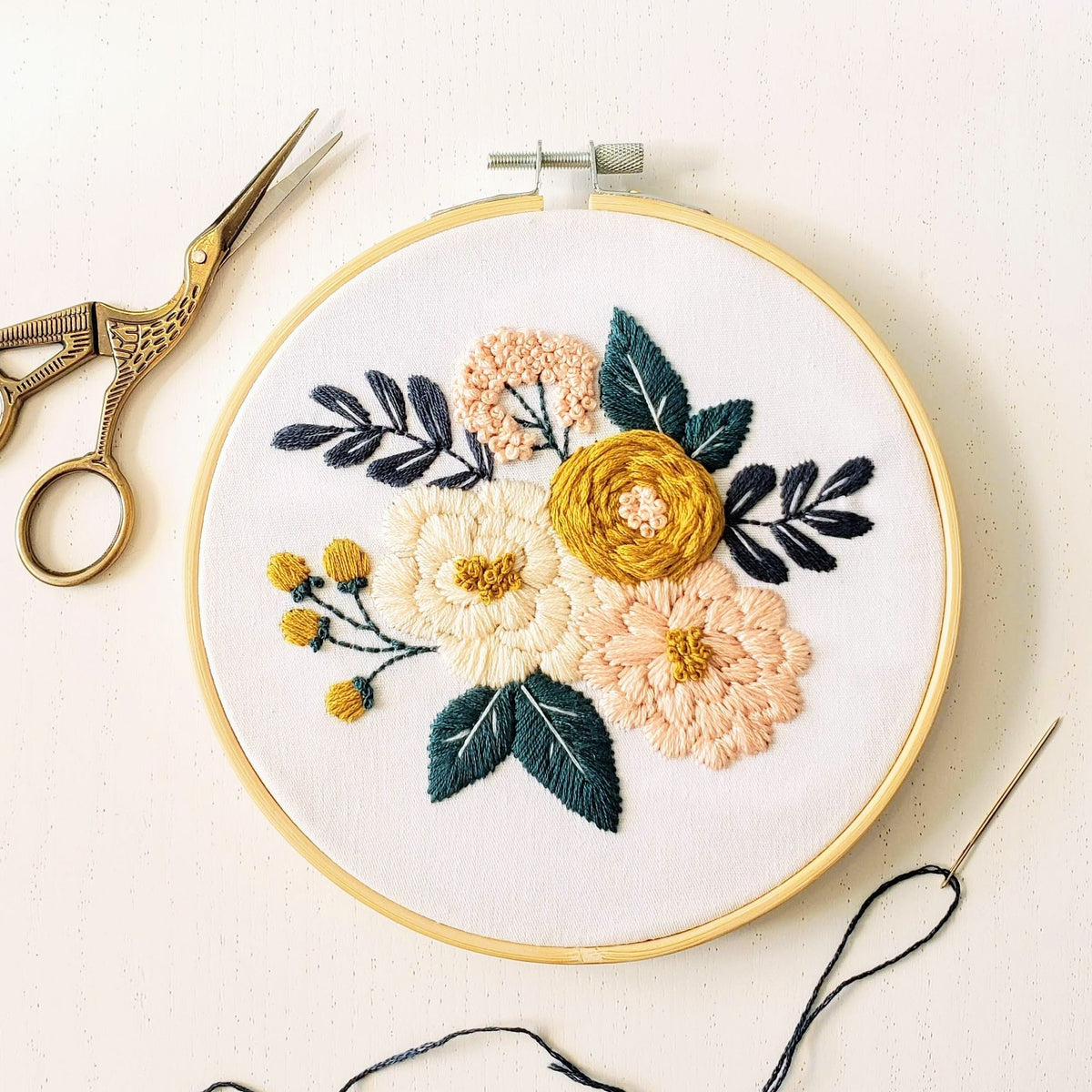 Beginner's Embroidery Class – Assembly: gather + create