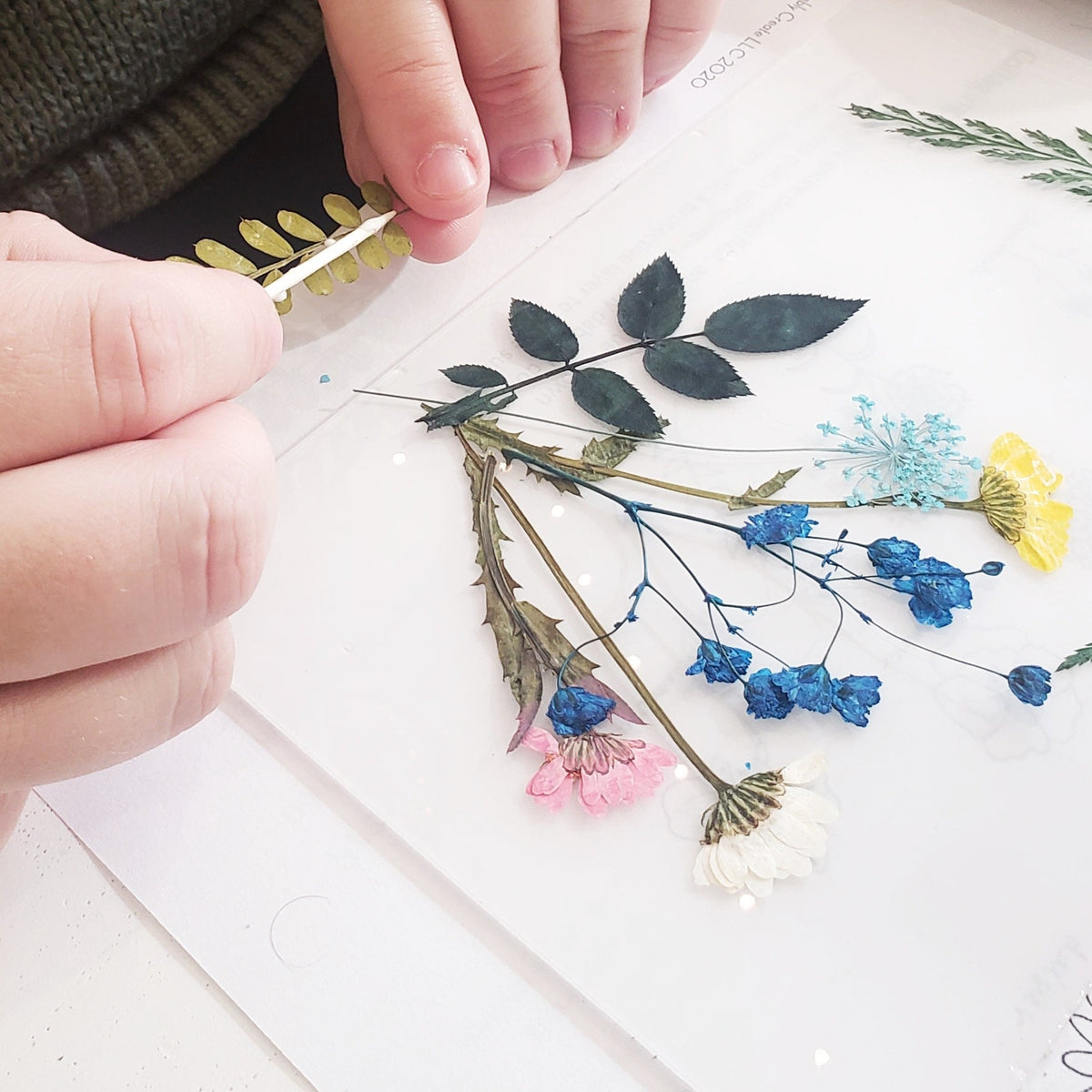 Online] Pressed Flower Collage Class – Assembly: gather + create