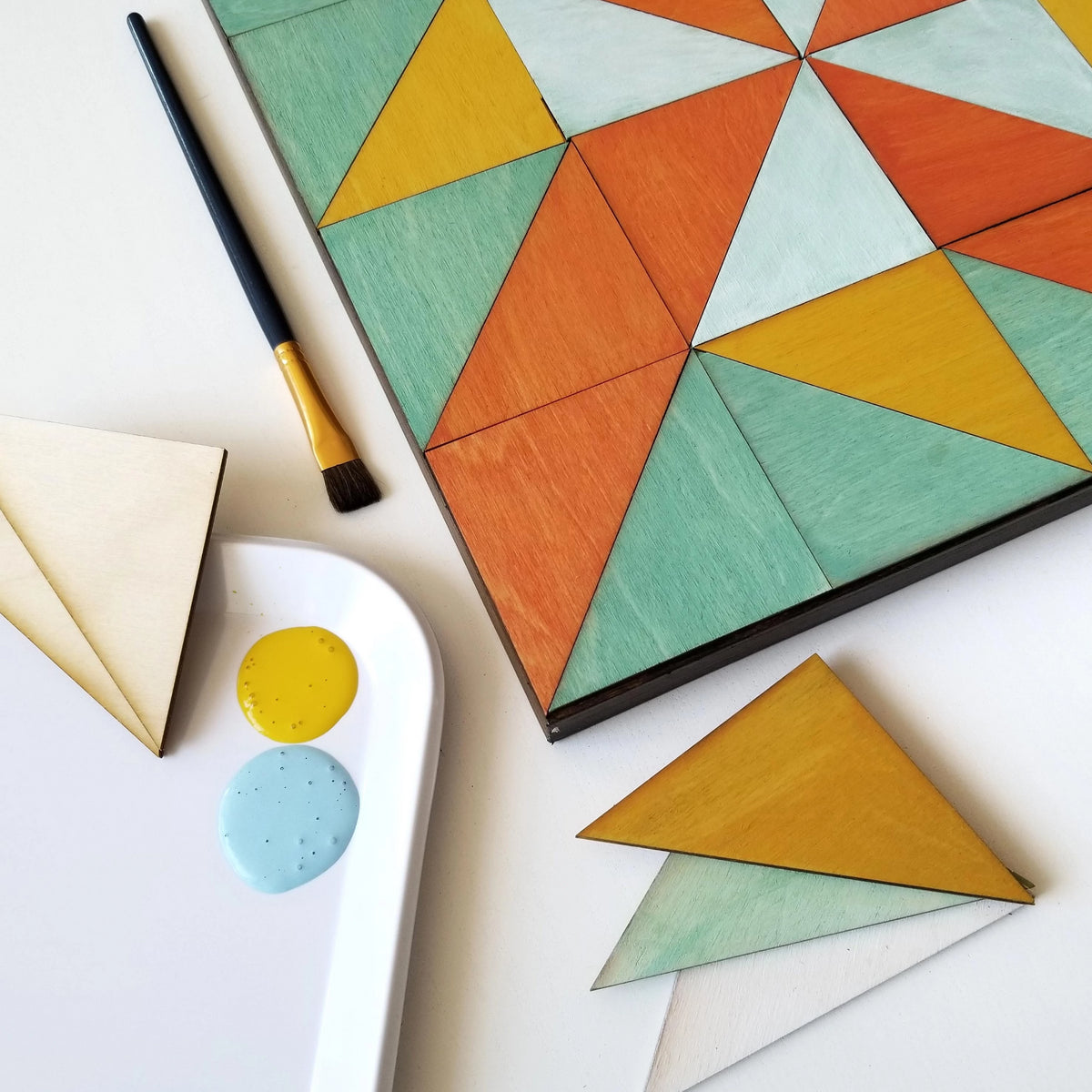 Geometric Woodworking Art Workshop – Assembly: gather + create